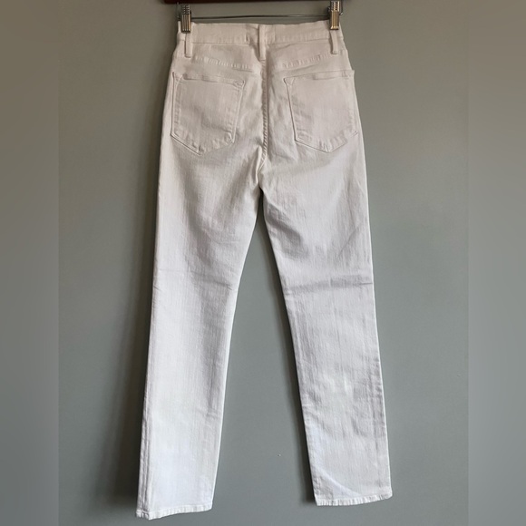 FRAME The Le High Straight White Classic Curve Enhancing Jeans Size 25 - Picture 8 of 16